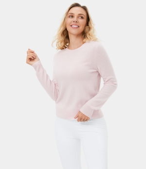 Halara 100% Cashmere Crewneck Sweater Women's Tops Carinaria | JHESBNM-21