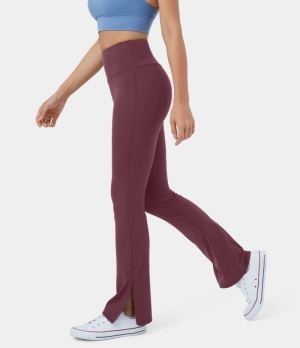 Halara Cloudful® High Waisted Split Hem Flare Yoga Women's Leggings Andorra | 831059-JQV