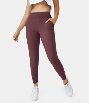 Halara Cloudful® Stretchy High Waisted Side Pocket Plain Women's Jogger Andorra | 531978-VPW