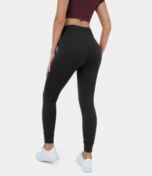 Halara Cloudful® Stretchy High Waisted Side Pocket Yoga Women's Jogger Black | 932457-XPV