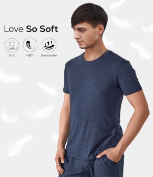 Halara Everyday Couple for Men Women's Tops Blue Gray | THELQWC-09
