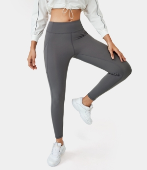 Halara Everyday High Waisted Side Pocket 7/8 Women's Leggings Graphite Grey | 764529-NXE