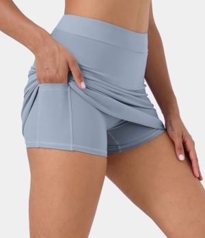 Halara Everyday Side Pocket 2-in-1 Golf-Clarity Women's Skirts Windsurfer | 236091-KQZ