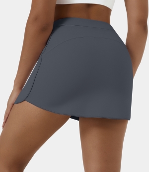 Halara Everyday Side Pocket 2-in-1 Golf-Clarity Women's Skirts Nightshadow Blue | 716825-NUH