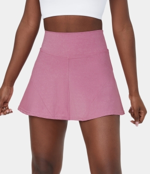 Halara High Waisted 2-in-1 A Line Mini Casual Women's Skirts Cashmere Rose | 043861-FCX