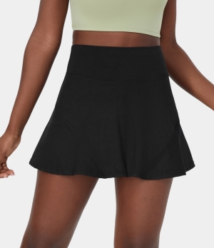 Halara High Waisted 2-in-1 A Line Mini Casual Women's Skirts Anthracite | 546923-HQL