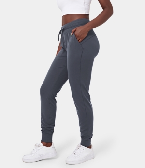 Halara High Waisted Drawstring Side Pocket Casual Women's Jogger India Ink | 037915-TOR