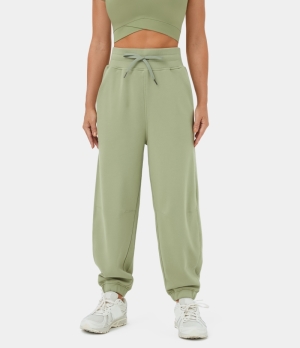 Halara High Waisted Drawstring Side Pocket Casual Women's Jogger Swamp | 387061-AYZ