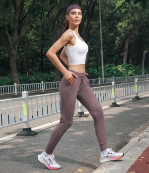 Halara High Waisted Drawstring Side Pocket Casual Women's Jogger Peppercorn | 487103-JVP