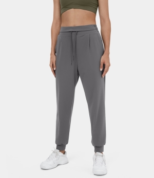 Halara High Waisted Drawstring Side Pocket Casual Women's Jogger Quiet Shade | 548013-OMY