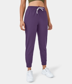 Halara High Waisted Drawstring Side Pocket Women's Jogger Spiced Plum | 758694-FBQ