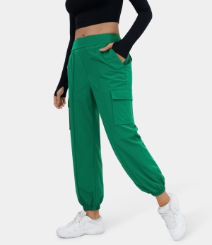 Halara High Waisted Multiple Pockets Casual Cargo Women's Jogger Leprechaun | 912307-YVM