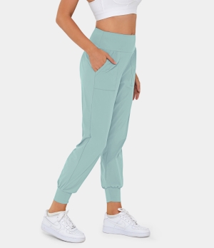 Halara High Waisted Plain Side Pocket Women's Jogger Seafoam | 406258-YNL
