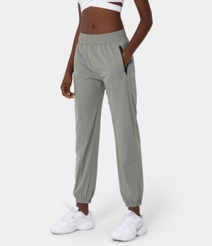 Halara High Waisted Side Pocket Plain Women's Jogger Koala Grey | 867135-JGV