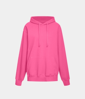 Halara Hooded Drawstring Dropped Shoulder Kangaroo Pocket Casual Sports Sweatshirt Women's Tops Sangria Sunset | KJWRBQO-32