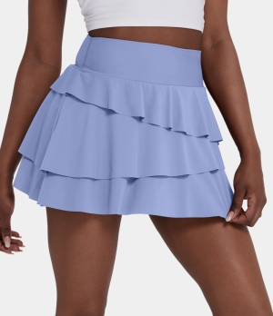 Halara In My Feels Everyday High Waisted 2-in-1 Pickleball-Truffle Women's Skirts Baby Lavender | 640129-NKP