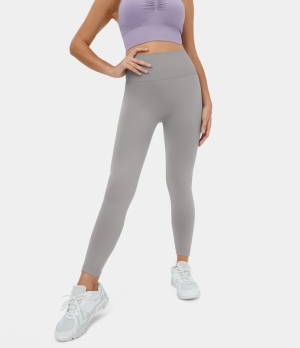 Halara Seamless Flow High Waisted Butt Lifting Plain Women's Leggings Gull | 378601-AMC