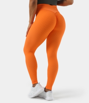Halara Seamless Flow Mid Rise Crossover Women's Leggings Exuberance | 183470-MNC
