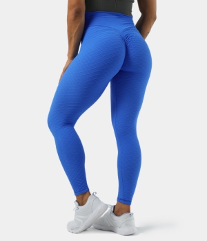 Halara Seamless Flow Mid Rise Crossover Women's Leggings Blue | 419657-OVK