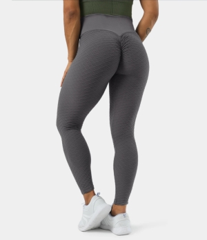 Halara Seamless Flow Mid Rise Crossover Women's Leggings Magnet | 704521-BEF